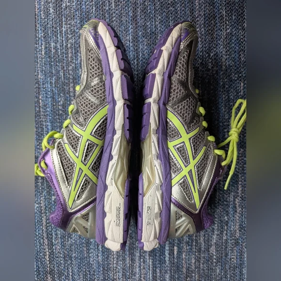 Asics Gel Kayano 21 Running Shoes, Purple Grey Green, Size Women's 9 - Picture 6 of 9
